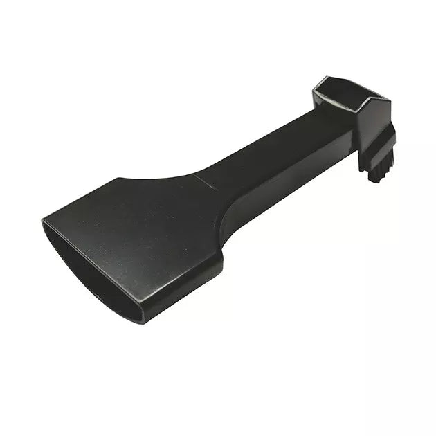A black plastic Crevice Tool for HSVC4 with a wide, flat nozzle and rectangular connector, designed for cleaning upholstery or tight spaces.
