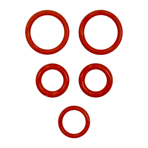 Four Replacement O Rings/Washers (2 large, 1 medium, 1 small) for SC1000 are arranged on a white background in a pattern resembling an upside-down triangle or a smiling face.