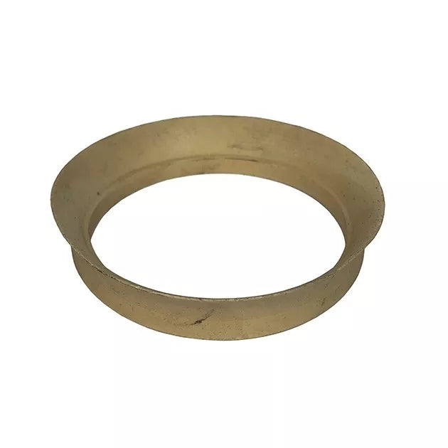 A brass or bronze circular collar with a flared edge, possibly a spacer, is shown on a white background—it may function as part of the Rubber Seal Pleated Filter for HSVC4 vacuum cleaners.