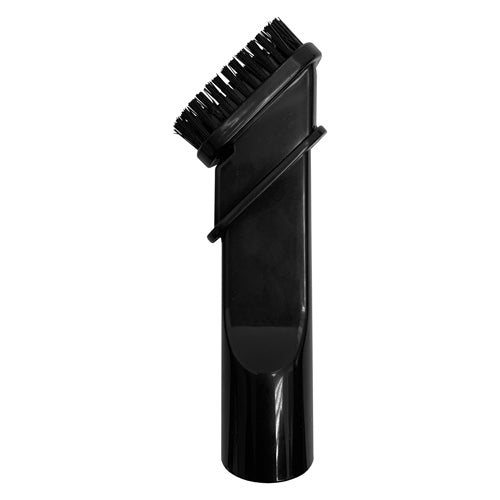 A black angled vacuum cleaner attachment with a built-in brush for cleaning surfaces and tight spaces. Compatible with Replacement Brushes for EW4001 to enhance vacuum cleaning efficiency.