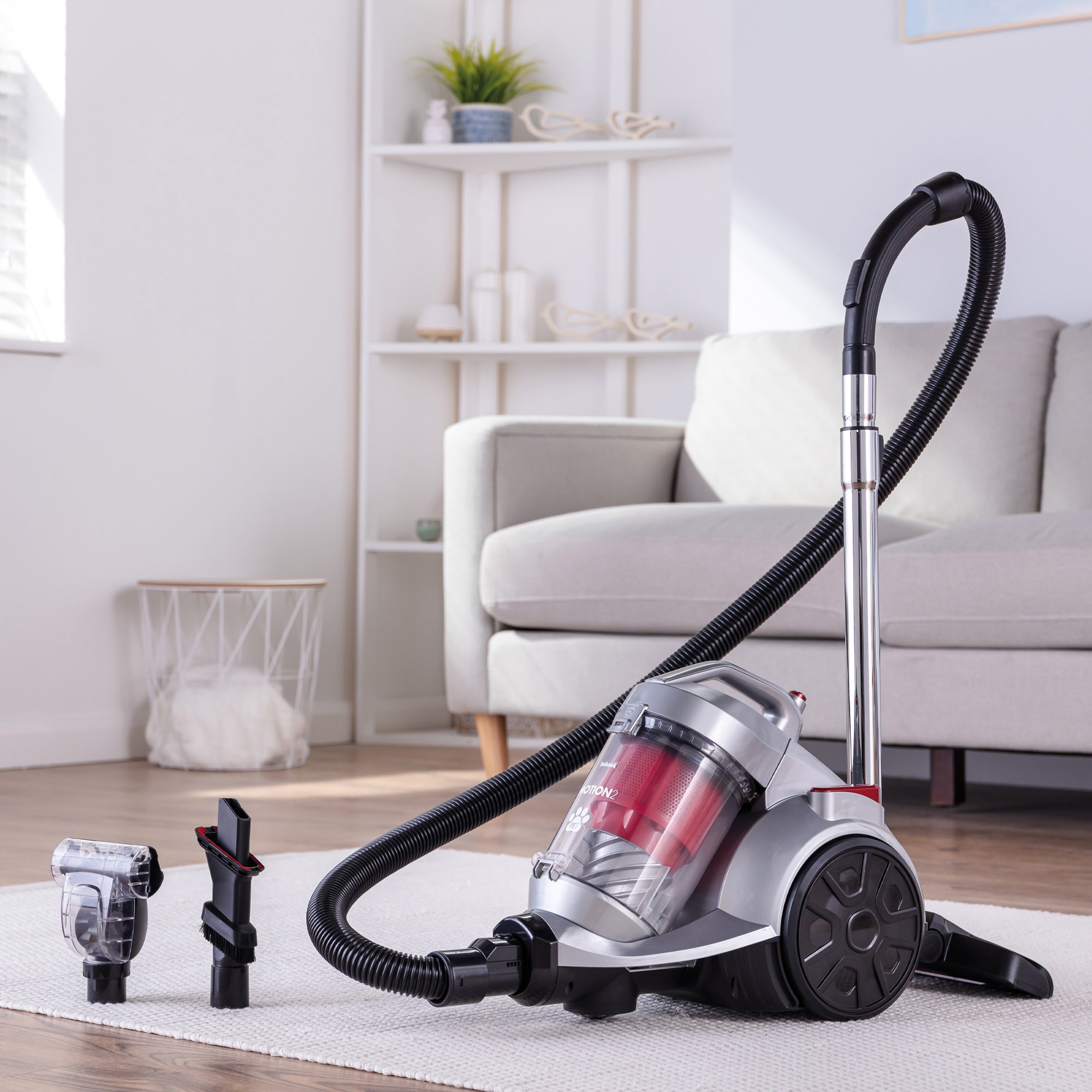 MOTION2 Pet Bagless Cylinder Vacuum Cleaner
