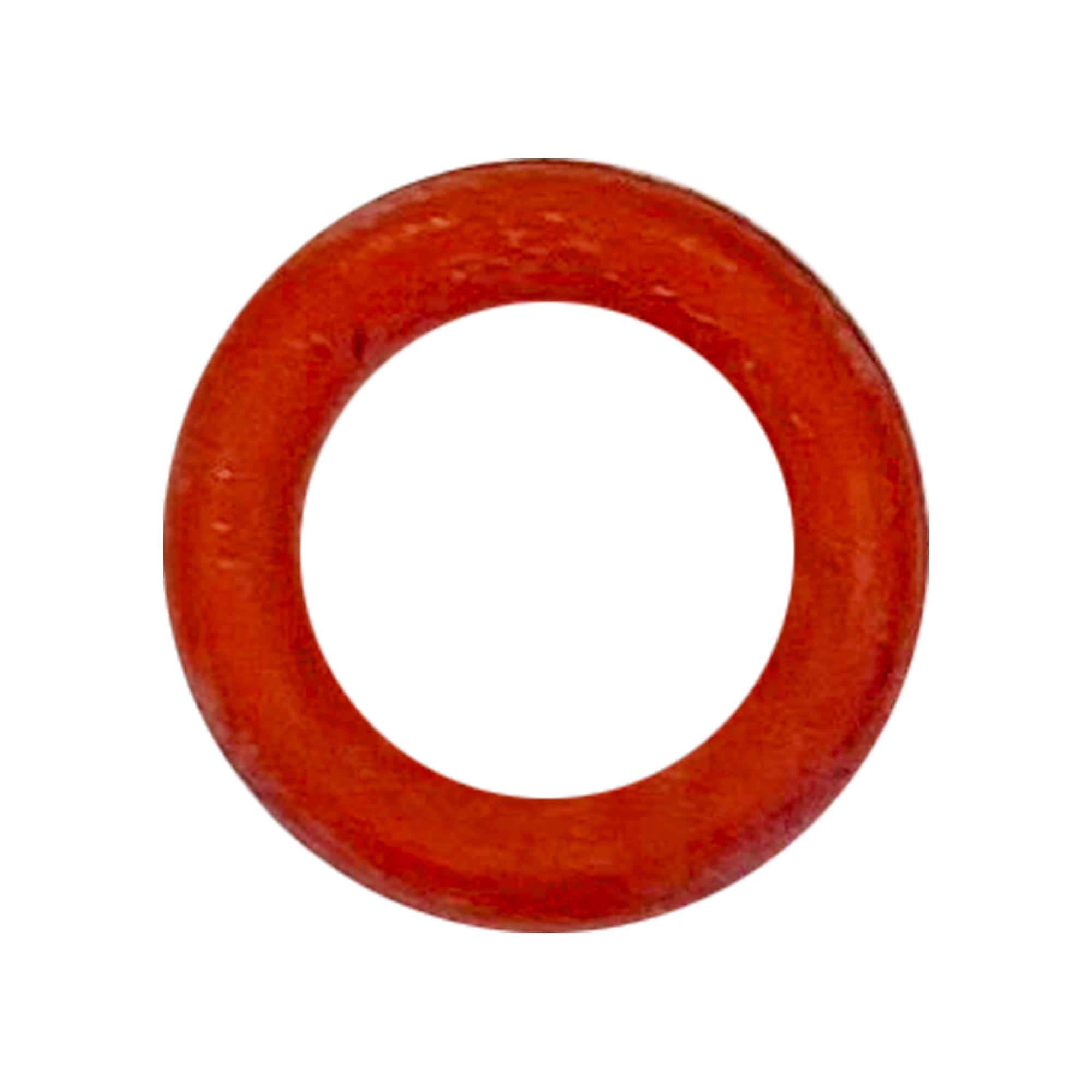 A Medium O Ring Straight Adaptor for SC1000, red and donut-shaped, displayed on a white background—perfect as a replacement part or accessory for your steam cleaner.