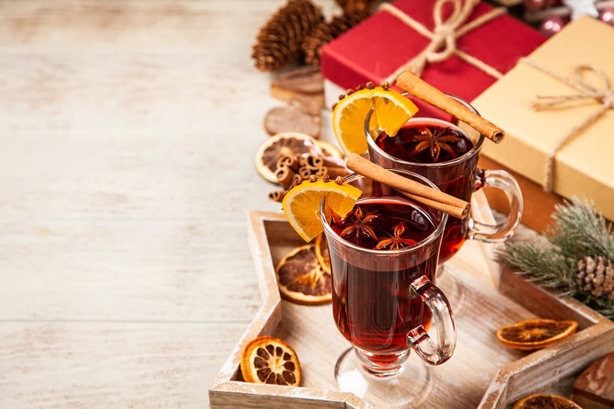 Mulled wine in a glass Christmas Cleaning Guide: 3 Top Tips for Festive Spills