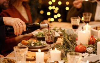 Red wine in a glass Christmas Cleaning Guide: 3 Top Tips for Festive Spills